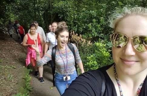 Sponsored walk at Saltwell Park