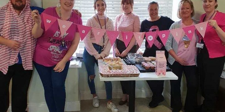 Wear it Pink Day at Deneside Court